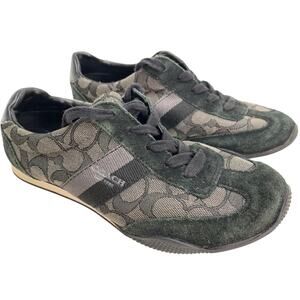 COACH KELSON Signature Sneakers Black Shoes sz 6.5